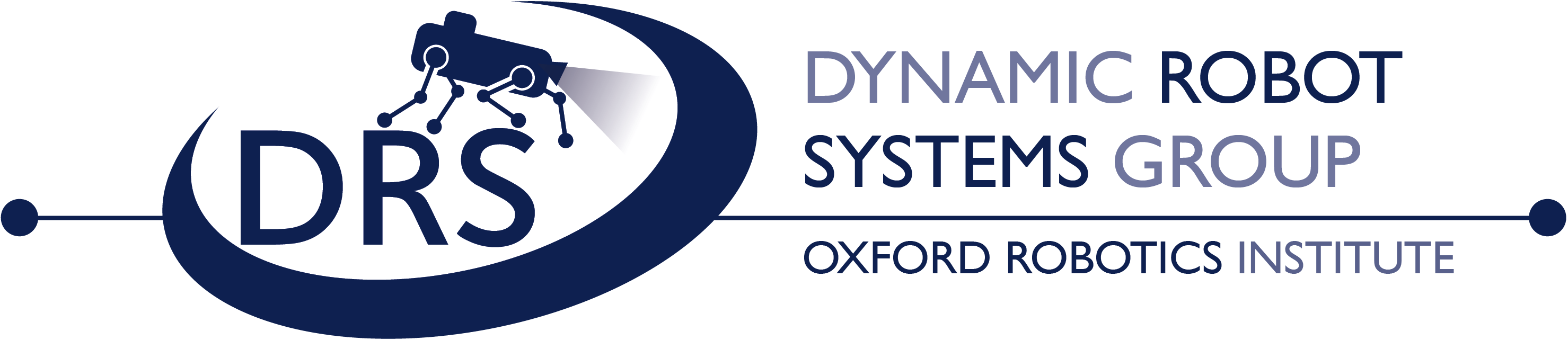 Dynamic Robots Systems (DRS) oval logo. 